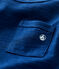 Camiseta de manga corta lisa de jersey de bebé azul MEDIEVAL
