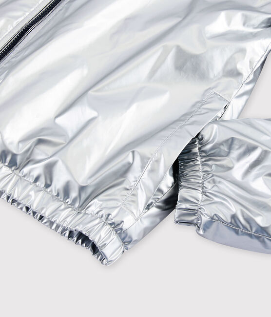 Cortavientos cálido reciclado para mujer/hombre gris ARGENT