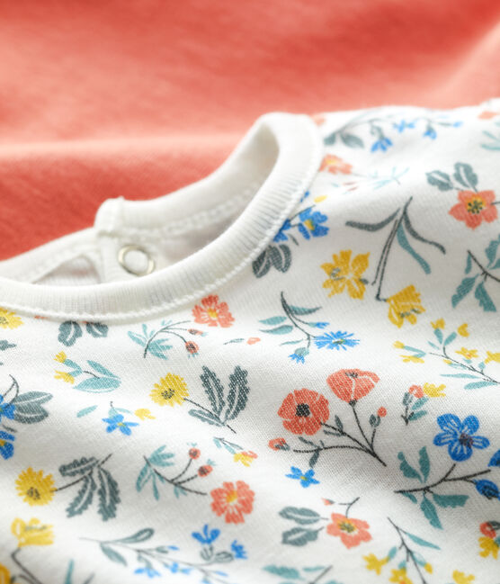 Lote de dos blusas de manga corta de algodón para bebé variante 1