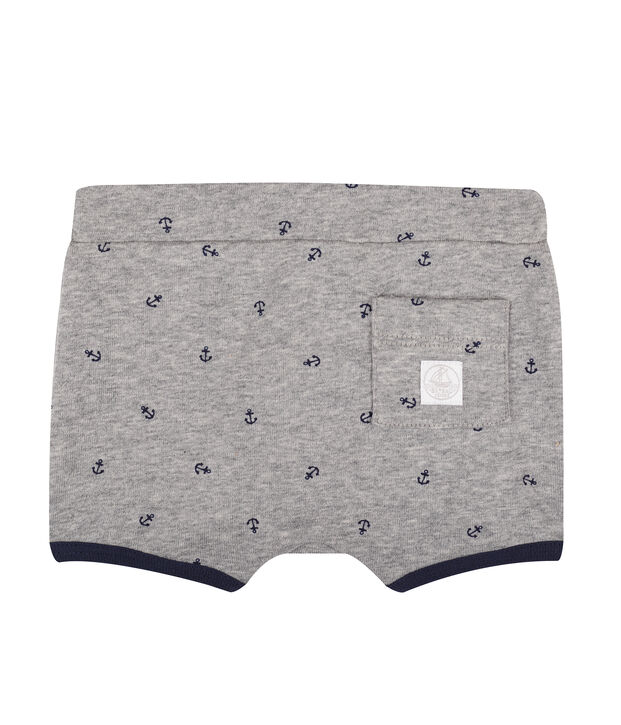 Pantalones cortos estampados para beb&eacute; ni&ntilde;o gris/azul