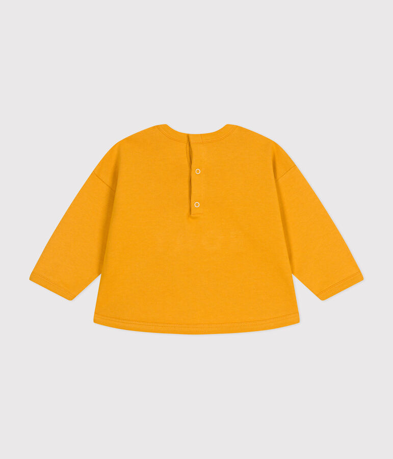 Sudadera de mulet&oacute;n de beb&eacute; amarillo