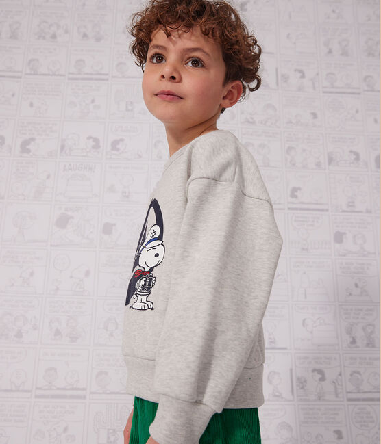 Sudadera de felpa para niño/niña gris BELUGA CHINE