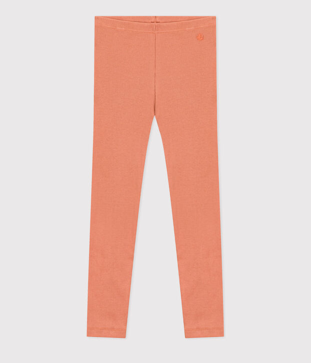 Leggings de algod&oacute;n de ni&ntilde;a rosa