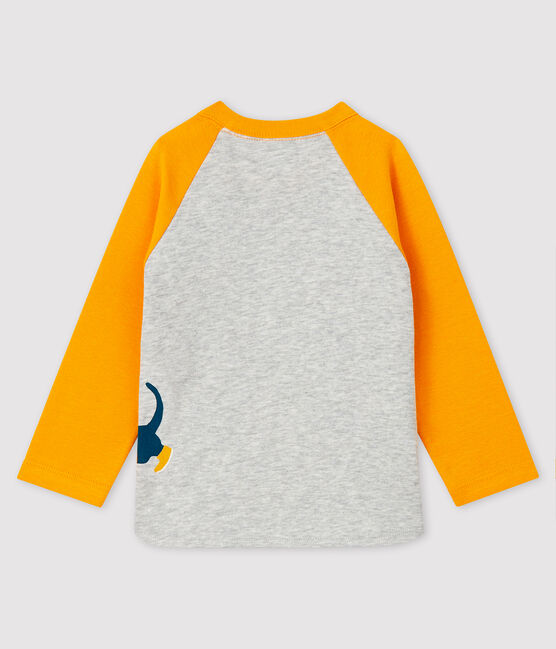 Camiseta para bebé niño gris BELUGA/amarillo BOUDOR