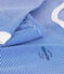 Pijama de algodón milrayas para niño/niña azul PERSE/blanco MARSHMALLOW