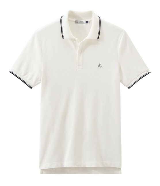 Polo manga corta para hombre blanco MARSHMALLOW