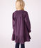 Vestido infantil de manga larga de franela a cuadros azul SMOKING/blanco MULTICO