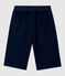 Bermudas de sarga de algodón para niño azul SMOKING