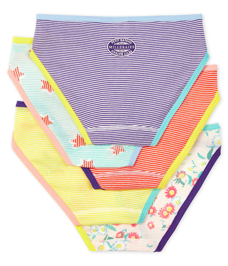 Semanario con 5 braguitas para mujer multicolor