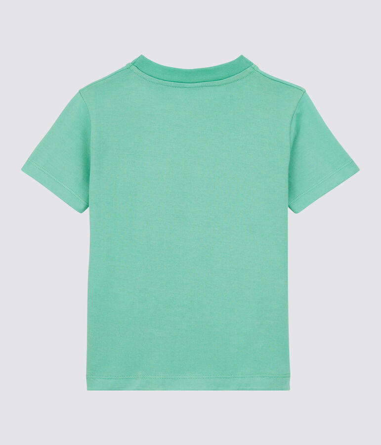 Camiseta de manga corta de punto de ni&ntilde;o verde