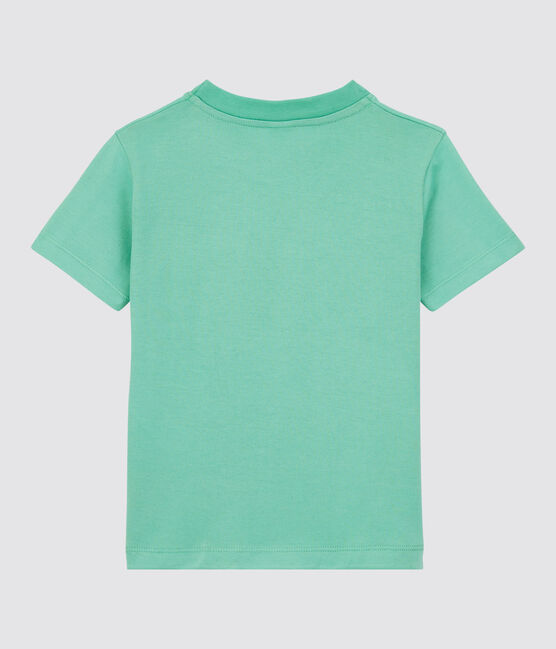 Camiseta de manga corta de punto de niño verde ALOEVERA