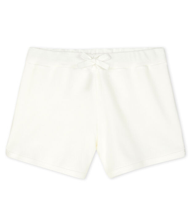 Shorts infantiles para ni&ntilde;a blanco