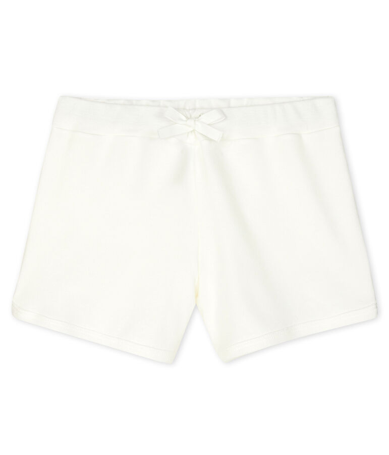 Shorts infantiles para ni&ntilde;a blanco MARSHMALLOW