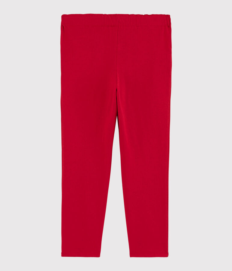 Pantal&oacute;n de punto de ni&ntilde;a rojo