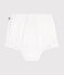 Pantalones bombachos de seersucker para bebé blanco ECUME