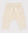 Pantalón de terciopelo de algodón de bebé beige MONTELIMAR CHINE
