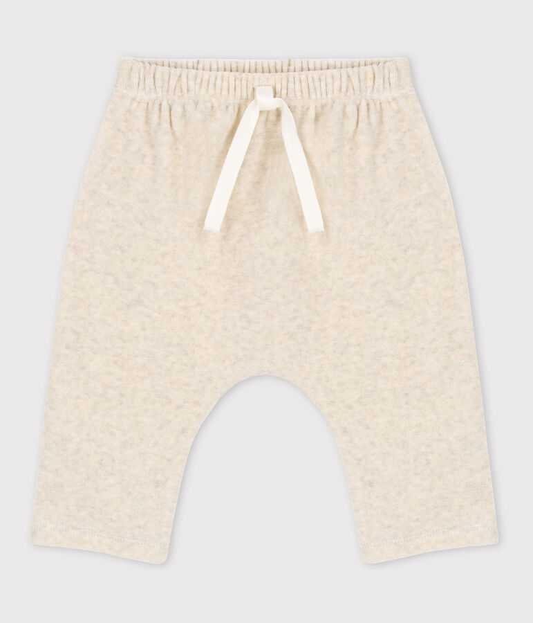 Pantal&oacute;n de terciopelo de algod&oacute;n de beb&eacute; beige