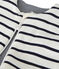 Saco reversible de punto para bebé beige COQUILLE/azul ABYSSE