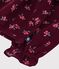 Blusa de terciopelo de manga larga con estampado de flores para beb&eacute; rojo/multicolor