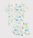 Pijama infantil corto de algodón con estampado