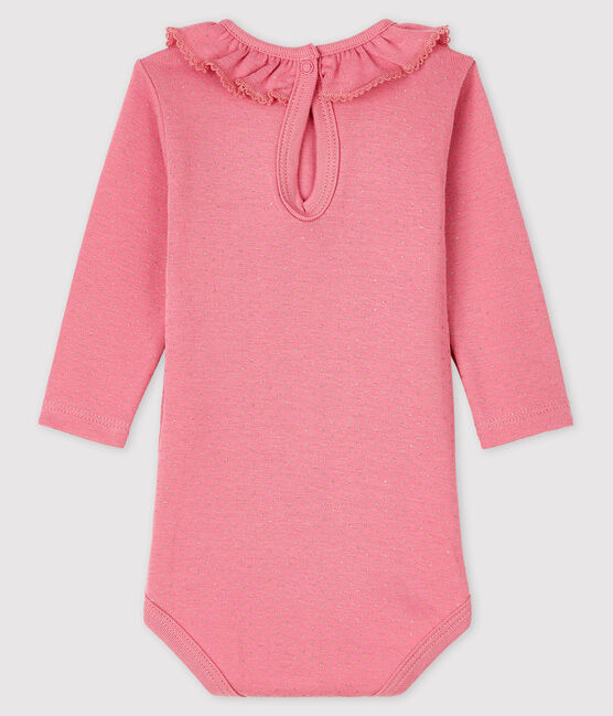 Bodi de manga larga para bebé niña rosa CHEEK/amarillo DORE