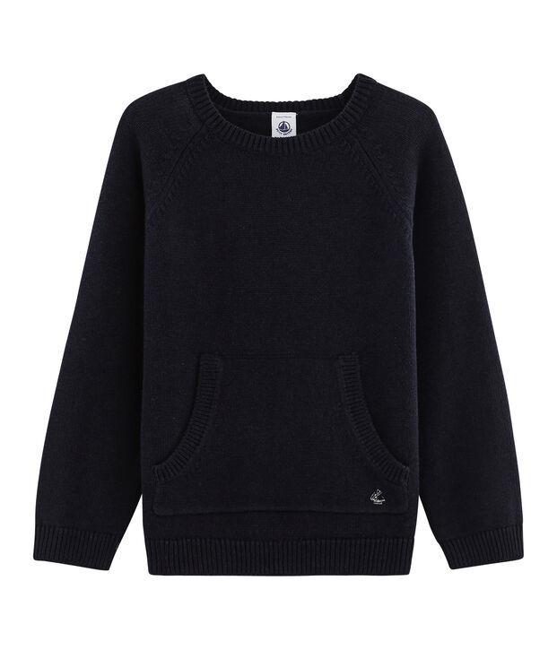 Jersey de punto de lana y algod&oacute;n para ni&ntilde;o SMOKING