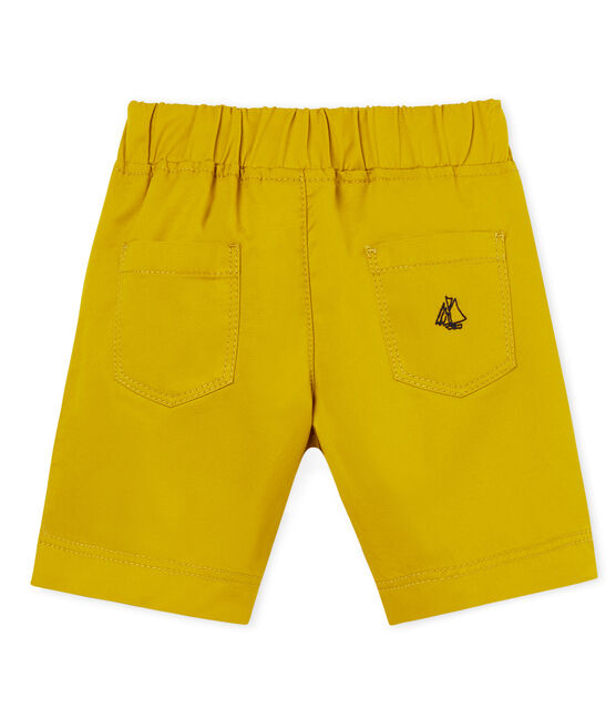 Shorts de sarga para bebé niño verde BAMBOO
