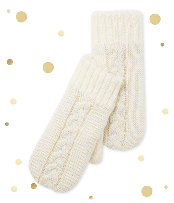 Guantes para niña beige COQUILLE/amarillo DORE