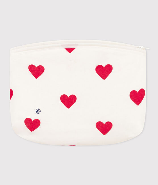 Bolso de mano con corazones blanco MARSHMALLOW/rojo TERKUIT