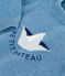 Jersey de lana y algodón con estampado de barco para bebé azul ADRIATIC/ MULTICO