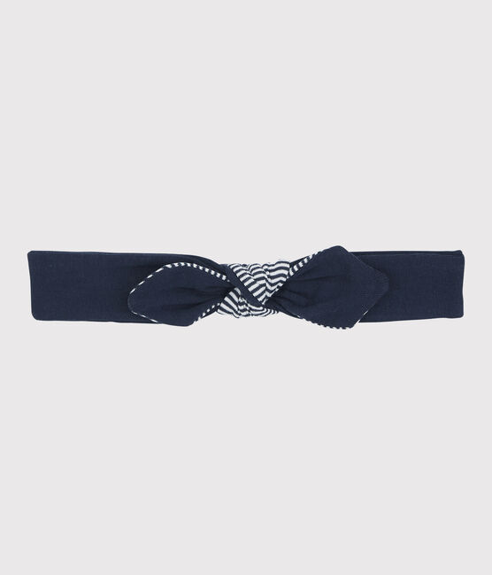 Diadema de algodón de niña azul SMOKING