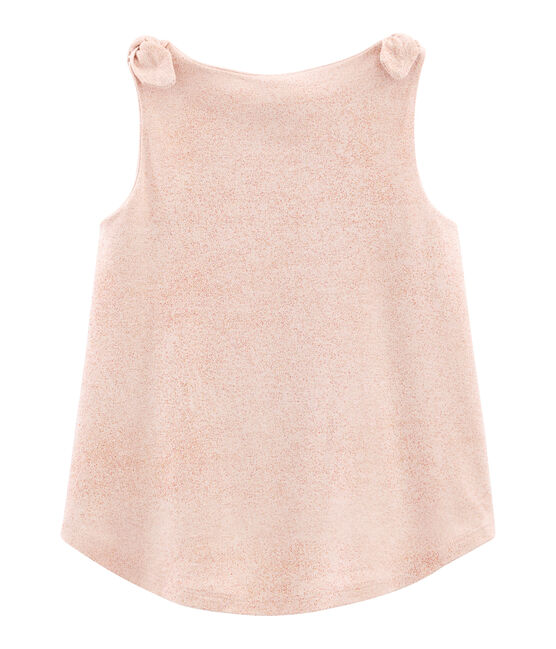 Camiseta de tirantes infantil para niña rosa PEARL/rosa COPPER