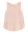 Camiseta de tirantes infantil para niña rosa PEARL/rosa COPPER