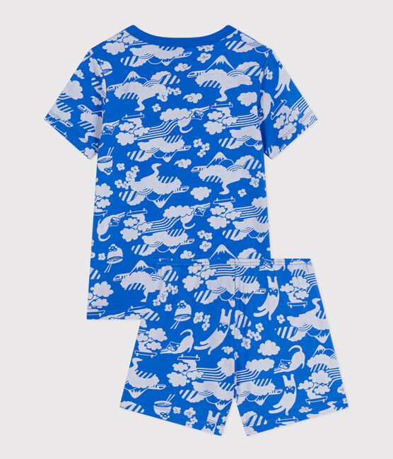 Pijama corto infantil de algodón con estampado FUJI/ MARSHMALLOW