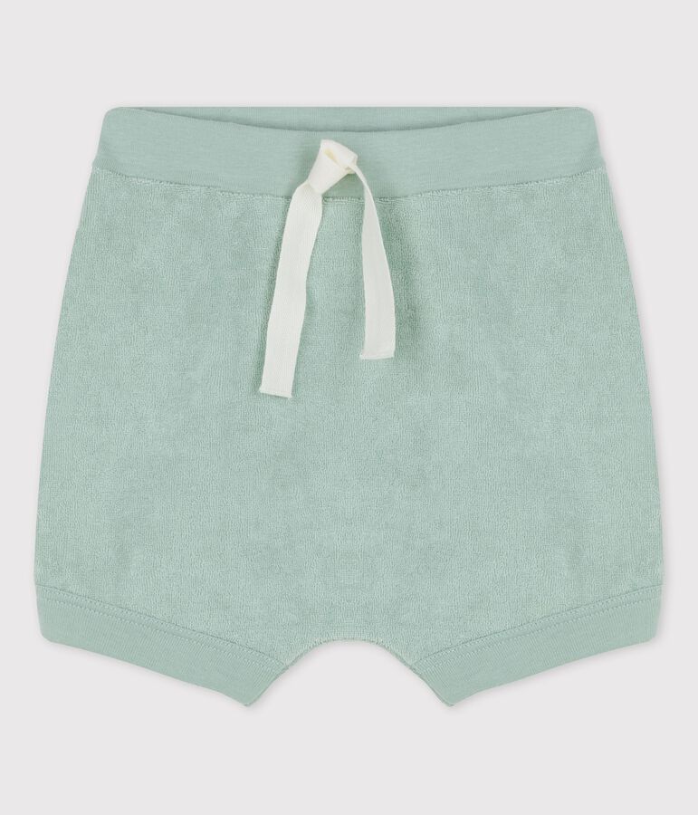Shorts de rizo de beb&eacute; verde