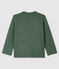 Camiseta de manga larga de algodón de bebé niño verde VALLEE