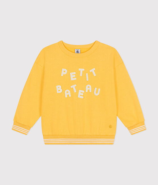Sudadera de felpa para niño/niña amarillo DAISY