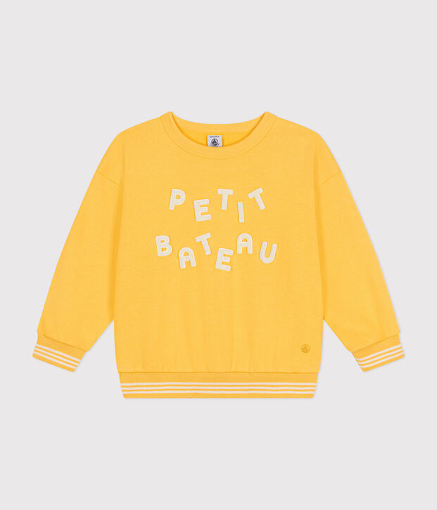 Sudadera de felpa para ni&ntilde;o/ni&ntilde;a amarillo