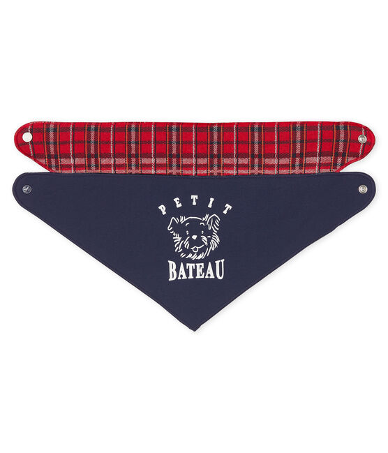 Lote de 2 bandanas-baberos para bebé niño variante 1