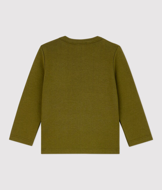 Camiseta de algodón de bebé verde MILITARY