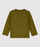 Camiseta de algodón de bebé verde MILITARY