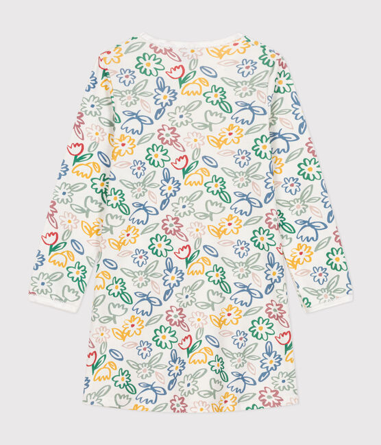 Camisón infantil de algodón con motivo de flores blanco MARSHMALLOW/blanco MULTICO