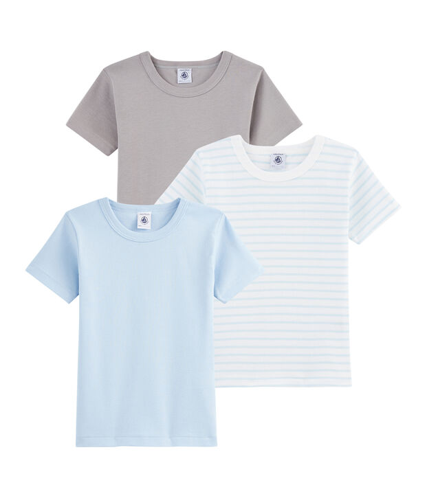 Juego de 3 camisetas para ni&ntilde;o peque&ntilde;o multicolor