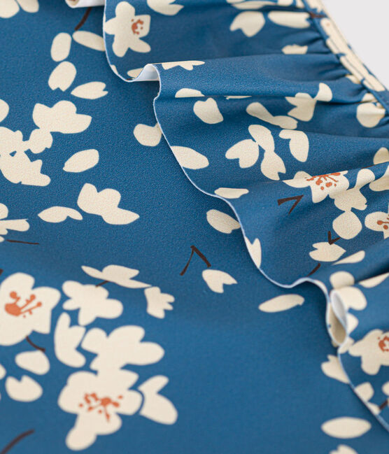 Bañador estampado para niña azul BEACH/ MULTICO