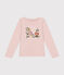 Camiseta de punto de manga larga para niña rosa SALINE