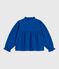 Blusa infantil lisa de manga larga de sarga de algodón OLYMPIC