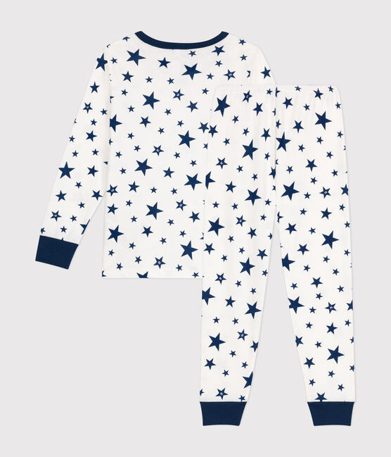Pijama infantil de algodón con estampado de estrellas azul MARSHMALLOW/ INCOGNITO