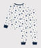 Pijama infantil de algodón con estampado de estrellas azul MARSHMALLOW/ INCOGNITO