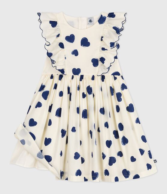 Vestido infantil de algodón sin mangas azul MILK/ SOIR
