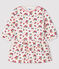 Vestido de manga larga para bebé niña blanco MARSHMALLOW/blanco MULTICO
